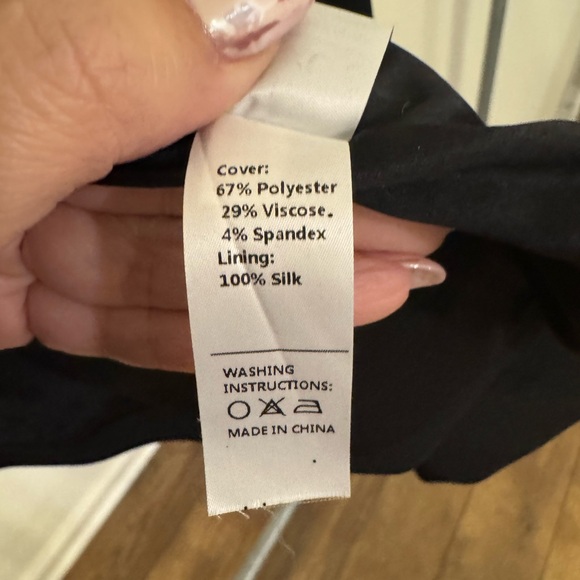 Lily Silk Classic Double Breasted Black Blazer with Gold Buttons - Picture 8 of 8